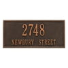 Personalized Whitehall Product Hartford 2-Line Wall Plaque in Bronze