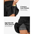 thumbnail image 3 of Yogaration Womens Athletic Shorts 2-in-1 High Waist Running Workout Shorts with Phone Pocket & Stretchy Liner, 3 of 9