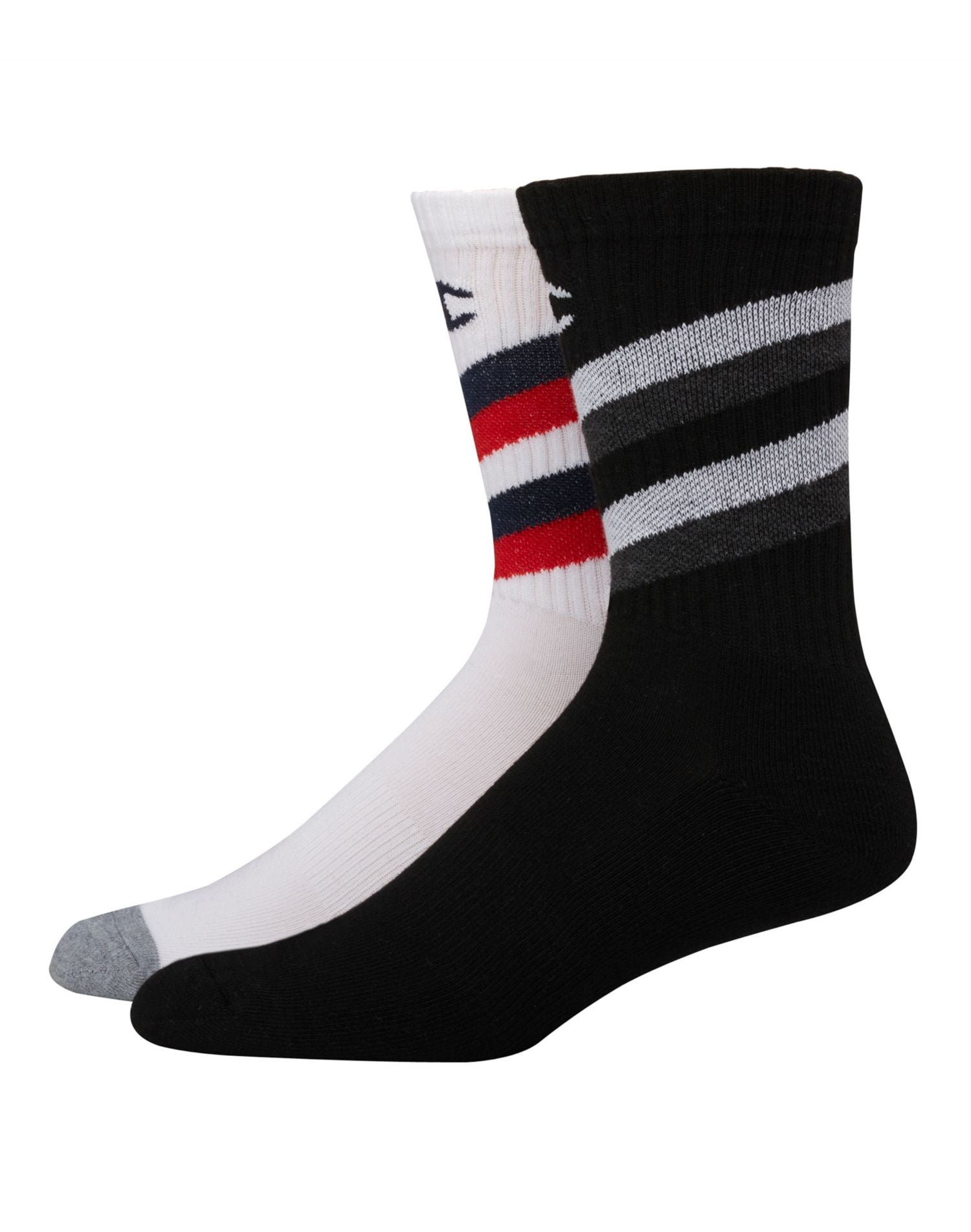 Champion Mens Performance Crew Socks, 2-Pack, 10-13, White Color Front ...