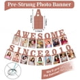 thumbnail image 4 of Pre-strung Awesome Since 2010 Photo Banner Birthday Decorations for Girls Women- Pink Rose Gold Glitter Sweet 16th Birthday and Anniversary Decorations Party Supplies, 4 of 6