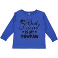 thumbnail image 3 of Inktastic My Best Friend is My Pawpaw with Hearts Boys or Girls Long Sleeve Toddler T-Shirt, 3 of 5