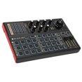 thumbnail image 1 of Professional Audio Mixer Sound Board Console, Voice Changer Sound Card with Dual Channel Microphone, Colorful Lights, Multiple Sound Effects, for Live Streaming Gaming, 1 of 7
