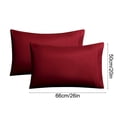 thumbnail image 3 of SIYTUAU Envelope Style Pillowcases Set Of 2 Summer Velvet Bedding For Dormitory And Room Soft Hair Friendly 20X26 Inch, 3 of 7