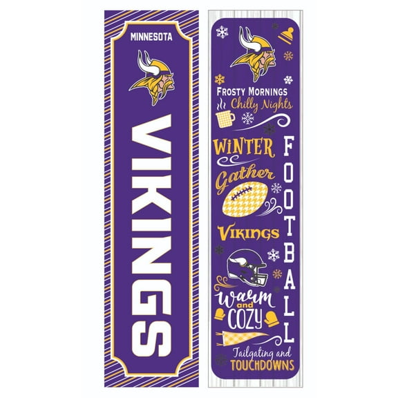 Minnesota Vikings 47" Double Sided Winter Leaner Fan Sign
