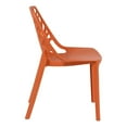 thumbnail image 3 of Modern Dining Chair - Lightweight Plastic Indoor Outdoor Seat - Stackable Design, 3 of 8