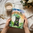thumbnail image 3 of Happy St. Patrick’s Day French Bulldog with Green Hat Shamrocks Rainbow Spiral Bound Journal Dog Lover Gifts 5x7in Spiral Notebook - 03007, 3 of 5