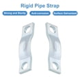 thumbnail image 5 of Uxcell 16Pack Rigid Pipe Strap Fit M3 (1/8") Tube OD, 2 Holes Stainless Steel Tube Clamp for Pipe or Cable Fixing, 5 of 7