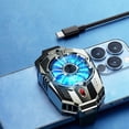 thumbnail image 2 of Phone Cooler, Mobile Phone Heatsink For Gaming, Adjustable Solid State Fast Cooling Fan For Smartphones, Second Speed(silver Plating), 2 of 5