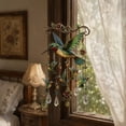 thumbnail image 4 of Hummingbird Wind Chimes Outdoor Vintage Bird Windchime with Crystal Suncatcher Prisms for Garden Patio Balcony Window Decor Sympathy Memorial Gifts, 4 of 6