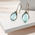 thumbnail image 3 of Milageto 5xTeardrop Women Natural Dangle Earrings Jewelry for Wedding Green 5 Pcs, 3 of 8