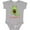 AC-Heather Grey, variant on Avogato- Cute Green Cat Avocado Boys or Girls Baby Bodysuit