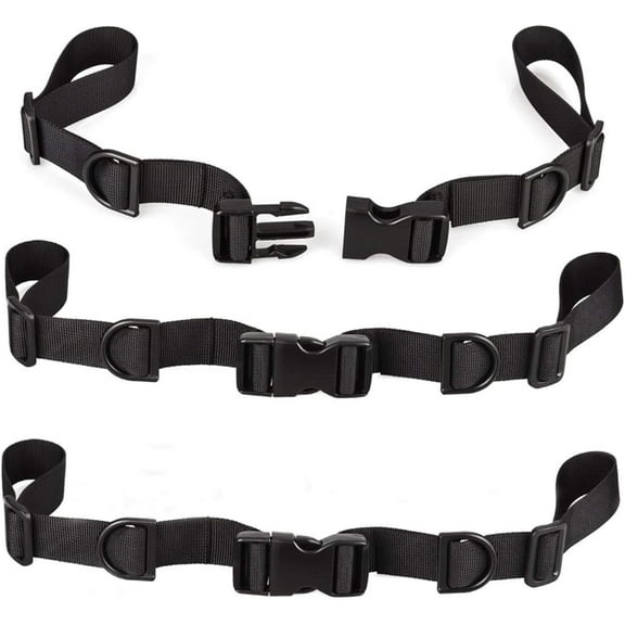 3 Pack Backpack Chest Straps, Heavy Duty Adjustable Universal Backpack Sternum Strap Chest Belt with Quick Release Buckle for Hiking and Jogging