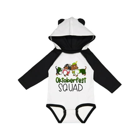 

Inktastic Oktoberfest Squad Cute Dachshunds in German Costumes Gift Baby Boy or Baby Girl Long Sleeve Bodysuit
