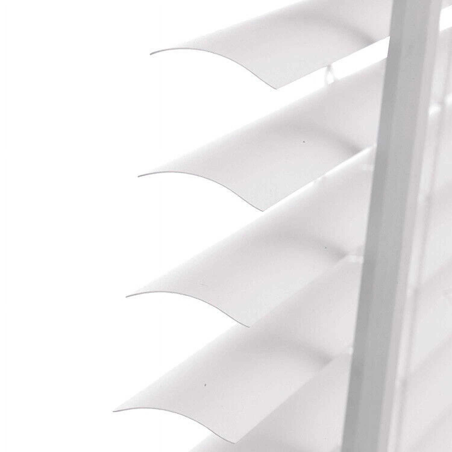 Custom Cut PVC Cordless Window Blinds, White 30" x 60"