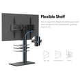 thumbnail image 5 of FITUEYES Swivel Floor TV Stand with Mount for 50 55 60 65 70 75 80 inch, Large TV Stand for Flat Panel LED LCD Plasma Screens, up to 80 Inches, 5 of 6