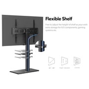 FITUEYES Swivel Floor TV Stand with Mount for 50 55 60 65 70 75 80 inch, Large TV Stand for Flat Panel LED LCD Plasma Screens, up to 80 inches