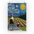 thumbnail image 3 of Willamette Valley, Oregon, Wine Country, Starry Night (12x18 Wall Art Poster, Room Decor), 3 of 3