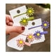 thumbnail image 2 of Pinzas para el pelo para niñas, 2 unidades/juego, horquilla con margaritas y girasoles, pinza para el pelo con flequillo lateral, pasador para mujeres dulces brillar Electrónica, 2 of 5