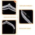 thumbnail image 2 of CIMAXIC Wedding Birthday Crown Party Rhinestone Tiara Wedding Rhinestone Headband for Festival,7.09"X7.09"X1.57", 2 of 5