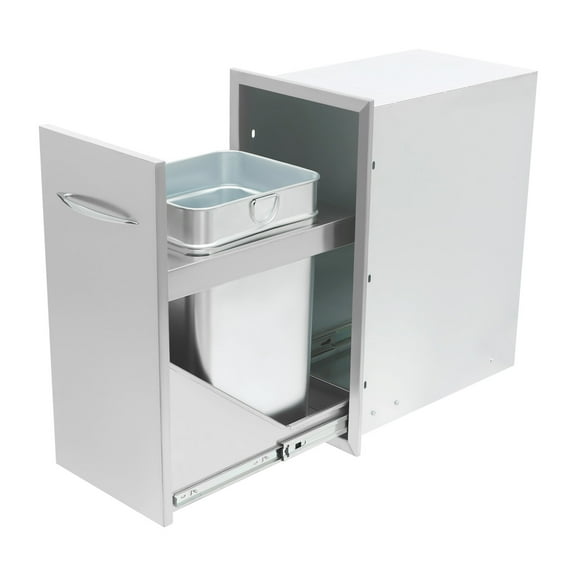 Stainless Steel Pull Out Trash Drawer Stainless Steel Pull Out Trash Drawer