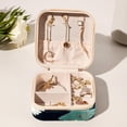 thumbnail image 6 of Christmas Tree Travel Portable Jewelry Organizer: Square Jewelry Box Storage Case and Display for Rings, Earrings, Necklaces, Bracelets, and More - Suitable for Girls and Women, 6 of 6