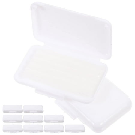 10 Boxes Braces Wax Dental Wax for Braces & Aligners Orthodontic Wax Strips Teeth Care Wax Brace Cleaning Accessory