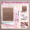 thumbnail image 2 of Lash Clusters Kit Yawamica Brown Fluffy Lash Extension 10-16 mm, 2 of 8