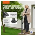 thumbnail image 2 of Handrails for Outdoor Stairs - 1-2 Step Handrail for Seniors, Black Square Steel - Porch, Deck, Stairway Support, 2 of 7