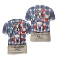 thumbnail image 3 of Patriotic Boston Terrier 4th of July Independence Paws All Over Print 3D Shirt Unisex Merch Gentleman Dog Lover Gifts - 02010, 3 of 6