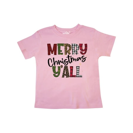 

Inktastic Merry Christmas Y all Festive Patterns Gift Toddler Boy or Toddler Girl T-Shirt