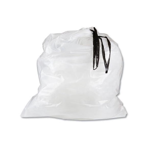 Draw-Tuff Institutional Draw-Tape Can Liners 55 gal, 1.9 mil, 42.5" x 35.5", Natural, 50/Carton