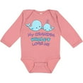 thumbnail image 3 of Inktastic My Grandpa Whale-y Loves Me Boys or Girls Long Sleeve Baby Bodysuit, 3 of 5