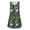 Dresses-875Multicolor, variant on Gamivast Tshirt Dress for Women Straight Fit V-Neck Mini Dress Sleeveless Sundress Orange Poppies Floral Pattern With Buttons for Summer Wear