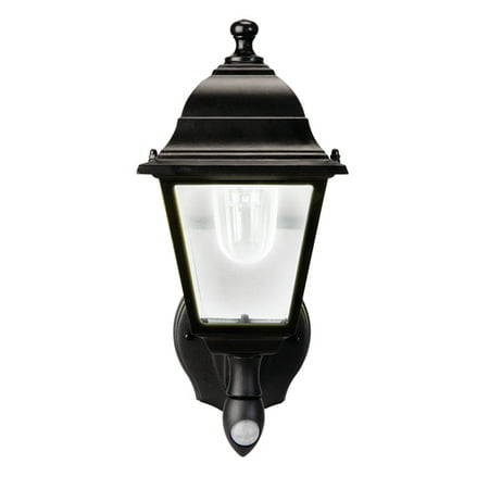 Mountain Outdoor Sconce - Battery-Powered Motion-Activated Wall Sconce in Black