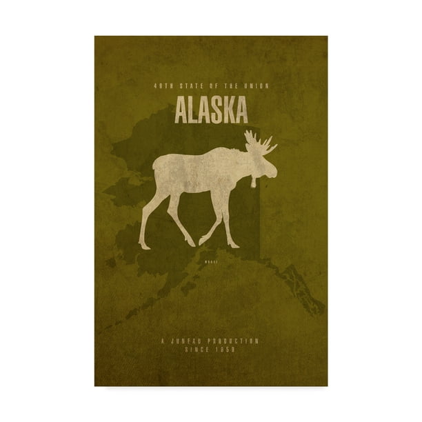 Trademark Fine Art 'State Animal Alaska' Canvas Art by Red Atlas Designs -  