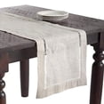 thumbnail image 4 of Fennco Styles Handmade Hemstitch Contemporary Linen Blend Natural Table Runner 16"W x 90"L, 4 of 4