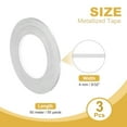 thumbnail image 2 of Uxcell Metalized Polyester Film Tape, Metallic Decor Tape for Detailing Accent Wall Brushed Silver, 5/32 inch x 55 Yards, 3 Pack, 2 of 6