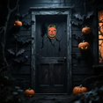 thumbnail image 4 of Halloween Hanging Decor Set 7.5" Lighted Porch Ornaments With Designs Outdoor Holiday Decorations For Doors, 4 of 6