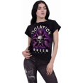 thumbnail image 2 of Spiral Direct Womens Isolation Queen Boat Neck Capped Sleeved T-Shirt, 2 of 3