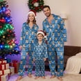 thumbnail image 5 of mgoYE Family Matching Pajamas Set Cotton Christmas Family PJs for Adults, Kids, Baby(Blue,XL), 5 of 6