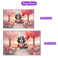 thumbnail image 5 of Happy Valentine’s Day Adorable Newfoundland Puppy Holding Heart Balloon Indoor Rug Newfie Dog Lover Gifts Carpet Living Bed Room Sofa Home Decor - 00030, 5 of 5