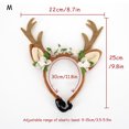 thumbnail image 2 of Diadema navideña para mascotas, diadema con astas de reno, disfraz navideño para mascotas, accesorio para el pelo para perros, 2 of 5