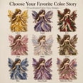 thumbnail image 4 of CHJK Wegodal Fairy Patchwork DIY, Fun Flower Fairies Patchwork Sewing Kit, Patchwork Set with Fabric Winged Elf Doll DIY Project for Beginners, Handmade Decor Gift, Multicolor, 4 of 4