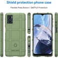 thumbnail image 2 of Durable Sturdy Phone Case for Motorola Moto E22, Heavy Duty Shockproof Slim Rugged Phone Case Bumper Rugged Cover for Motorola Moto E22i/E22 HD Green, 2 of 13