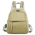 thumbnail image 1 of Women Backpack Large Capacity Fashion PU Leather Student Backpack (L Pink), 1 of 10