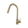 thumbnail image 1 of Mezclador de grifo de fregadero de cocina de acero inoxidable dorado cepillado, rotación de 360 ​​grados, sensor táctil inteligente, grúa de grifo de agua fría y caliente extraíble TUNC Sencillez, 1 of 4