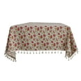 thumbnail image 2 of Home Decor QTOCIO Small Floral Cotton and Linen Tablecloths Tassel Tablecloths Coffee Table Covers Decorative Background Cloths Picnic Napkins, 2 of 5