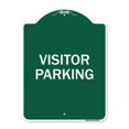 thumbnail image 1 of SignMission A-DES-GW-1824-23019 18 x 24 Po Signe de la Série Designer - Parking Réservé Signe Visiteur Parking&44; Vert & Blanc, 1 of 1