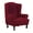 Burgundy, variant on AIGIA Wingback Chair Covers Velvet Plush Wing Chair Slipcover 1 Piece Wing Back Chair Slipcovers Sofa Cover with Elastic Bottom