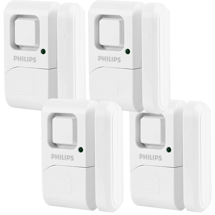 Philips Personal Security Window and Door Alarm, 4-Pack